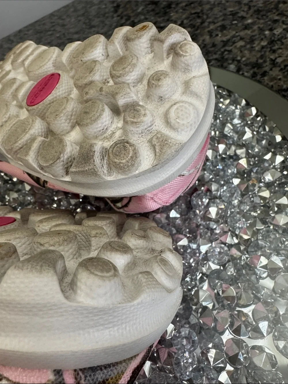 Skechers Go Walk Originals Pink Camouflage Slip-On Sneakers
